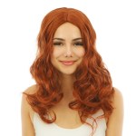long curly red